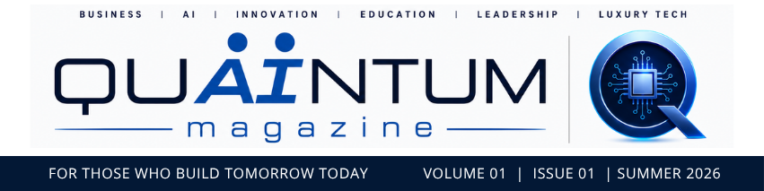 QUAINTUM Magazine masthead logo with umlaut